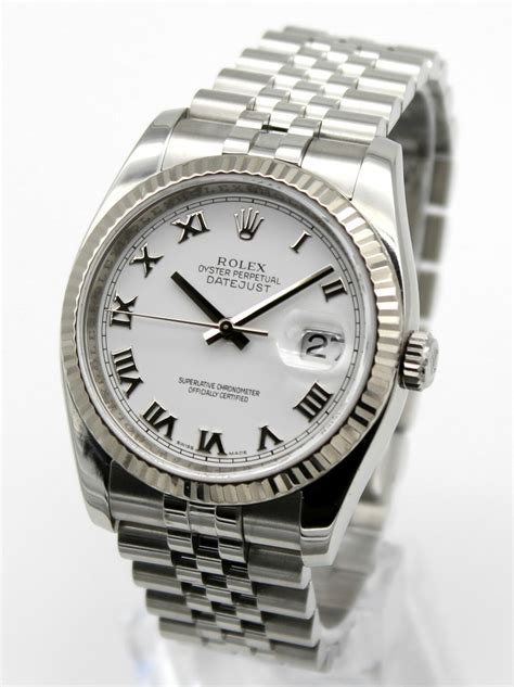 rolex 116234 white|rolex datejust 116234 men's watch.